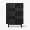Sculptural Fluted High Cabinet