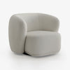 Sculpted Bouclé Lounge Chair