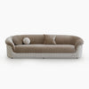 Sculpted Velvet Oval Sofa