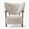 Curved Comfort Chair with Ottoman